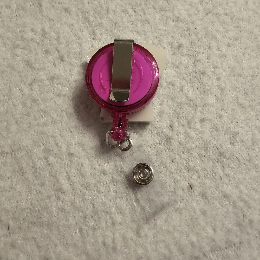 Handmade Resin Rainbow Sparkle Pink Beautiful Beacons Badge Pull